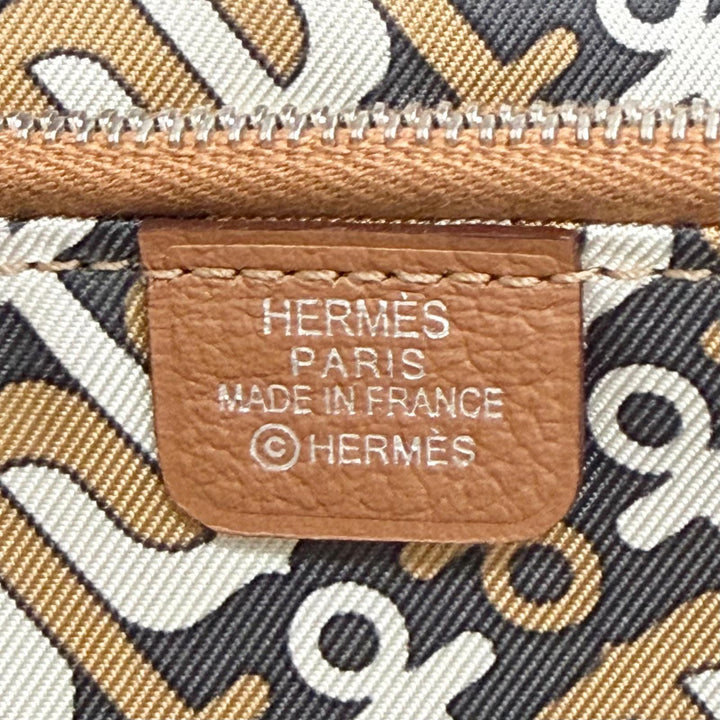 Pristine HERMES Purse Azap Long Silk Inn Evercolor Leather Women