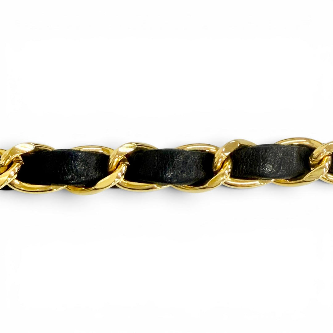 Great CHANEL belt COCO Mark Charm Chain gold Gold Plated Women