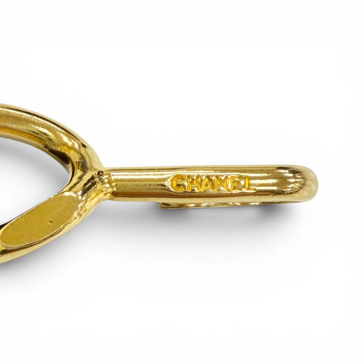Great CHANEL belt COCO Mark Charm Chain gold Gold Plated Women