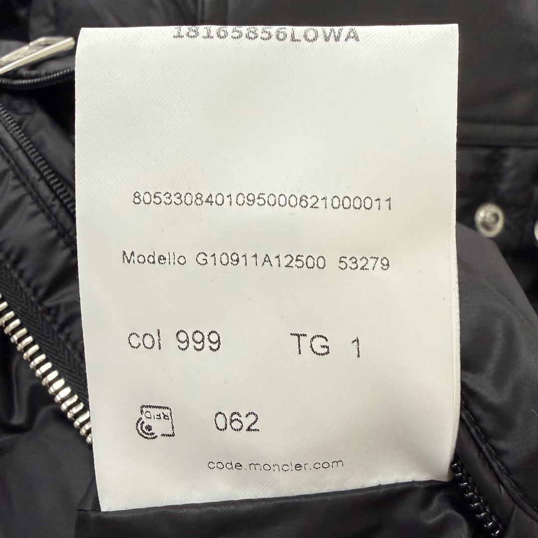 Great MONCLER Down jacket BOUTMY GIUBBOTTO Leather switching