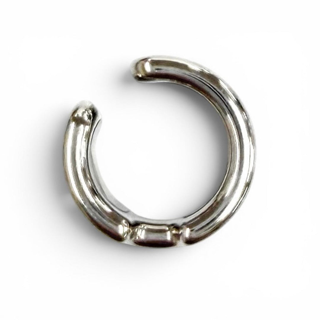 Excellent HERMES Earring Ear cuff Olamp PM Epsom Leather Women