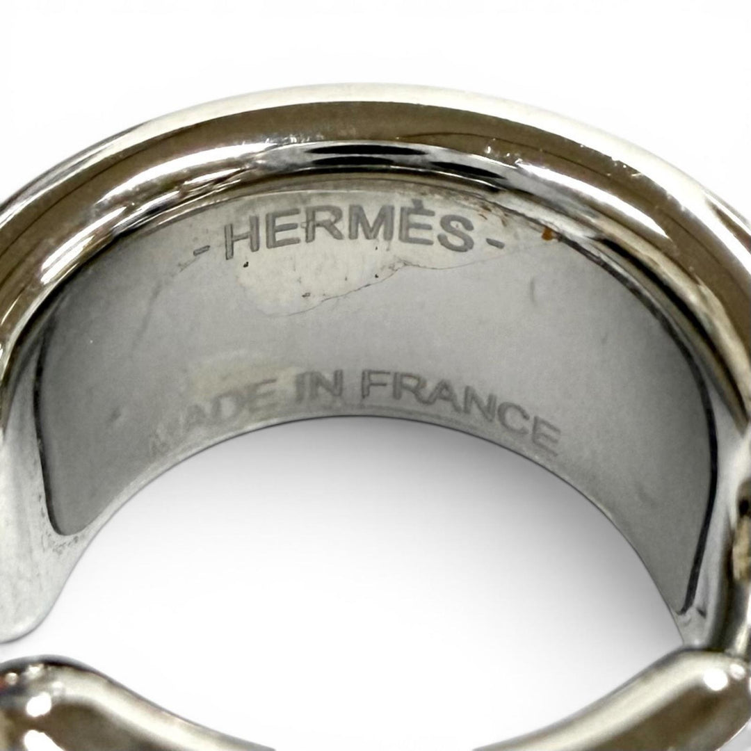 Excellent HERMES Earring Ear cuff Olamp PM Epsom Leather Women