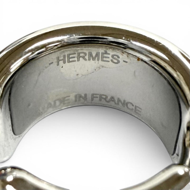 Excellent HERMES Earring Ear cuff Olamp PM Epsom Leather Women
