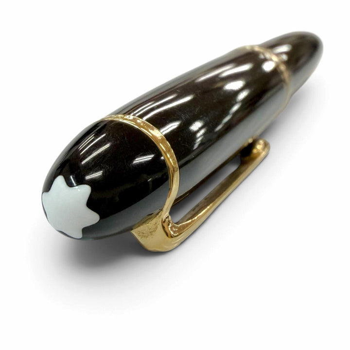 Great MONTBLANC fountain pen Meisterstück 146 white star black 14K mens