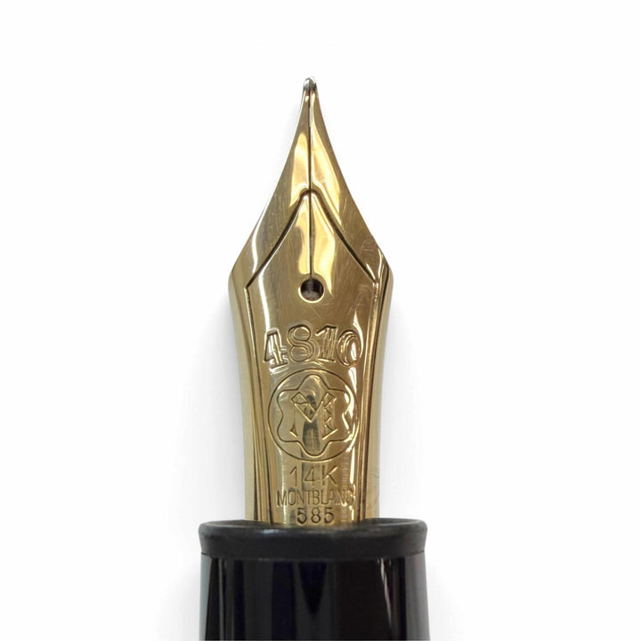 Great MONTBLANC fountain pen Meisterstück 146 white star black 14K mens