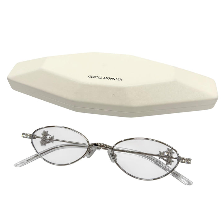 Excellent GENTLE MONSTER Glasses CARAT Silver mens