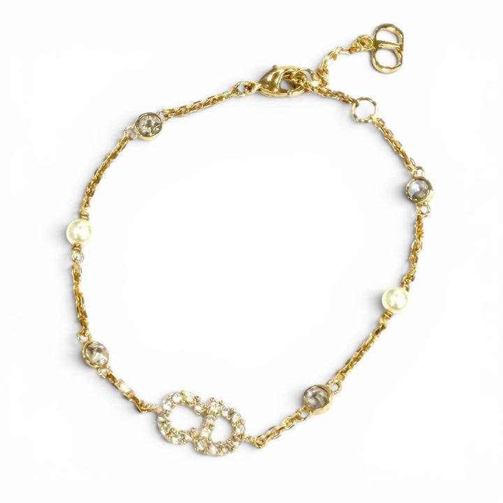Excellent DIOR bracelet Clair D Lune Bracelet gold Women B3106WOMZI