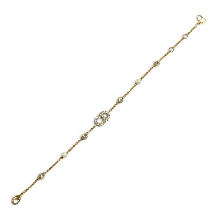 Excellent DIOR bracelet Clair D Lune Bracelet gold Women B3106WOMZI