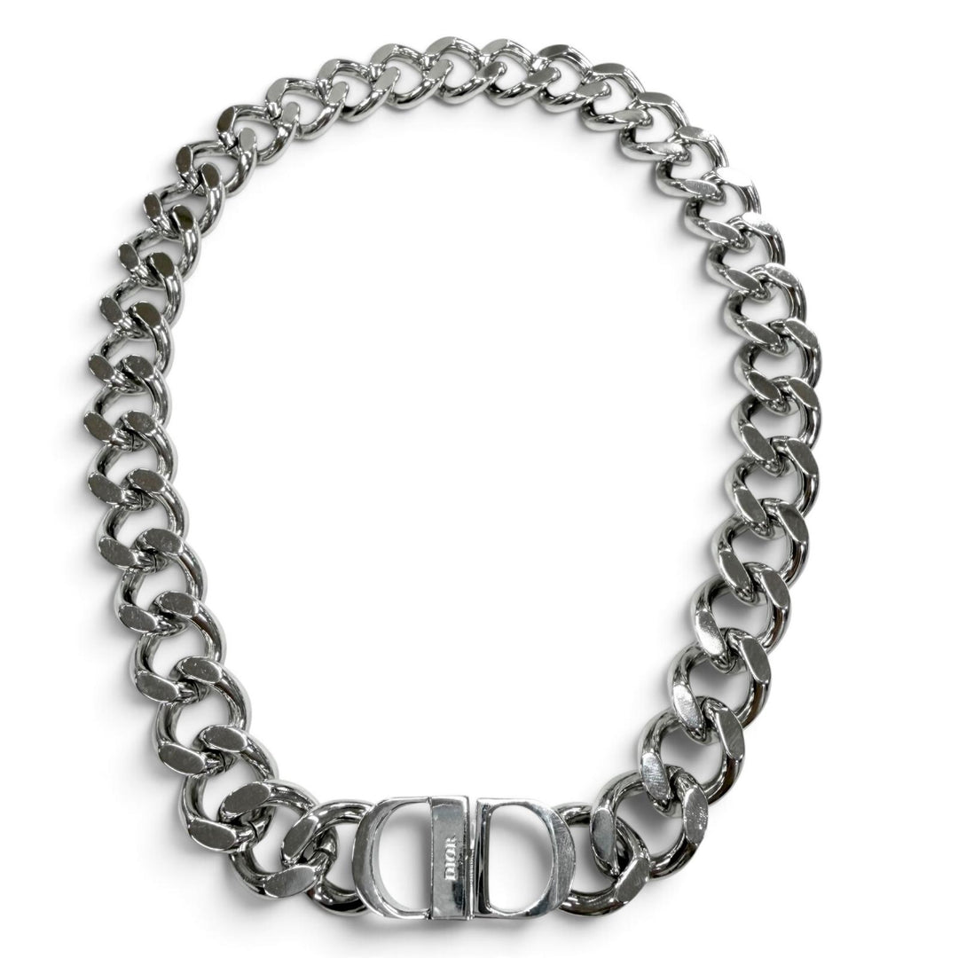 Great DIOR Necklace CD ICON Chain link Silver mens