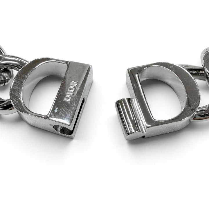 Great DIOR Necklace CD ICON Chain link Silver mens