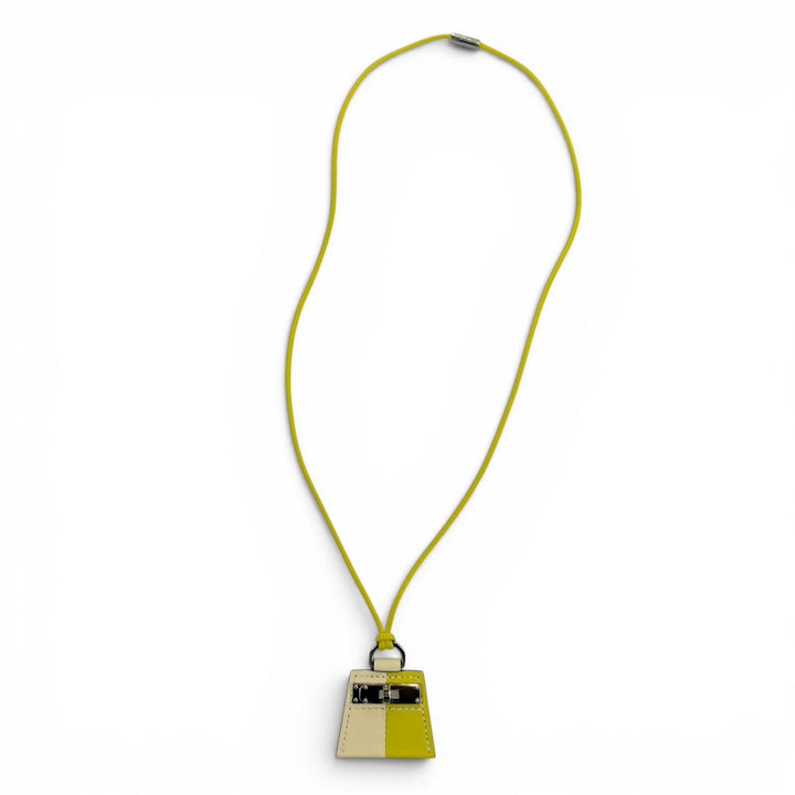 Pristine HERMES Necklace Mon Petit Kelly Necklace leather Women