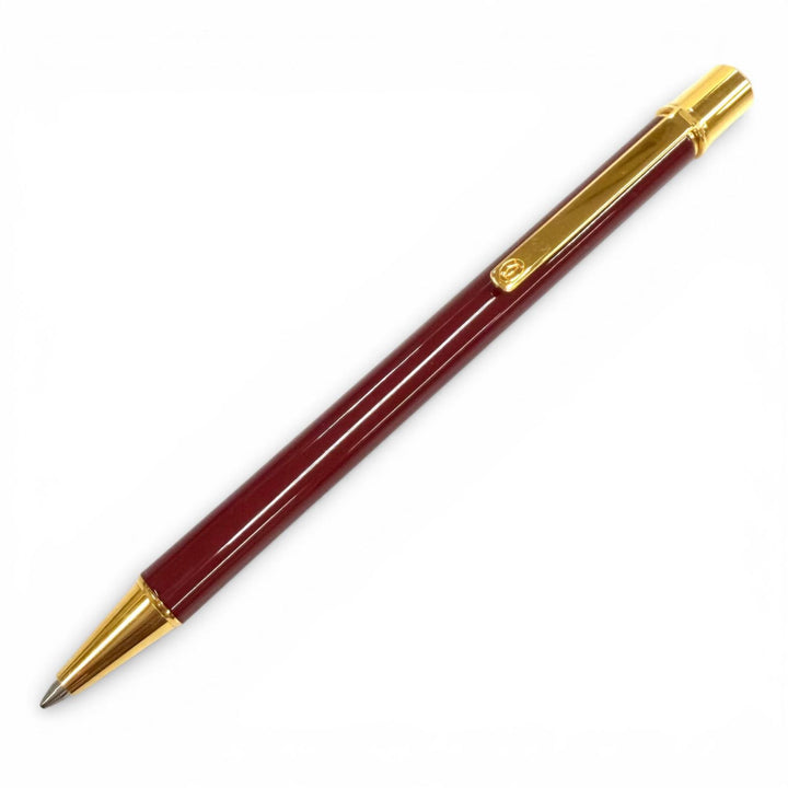 Great Cartier Ballpoint pen Must de Cartier Ballpoint Pen Twist type Bordeaux