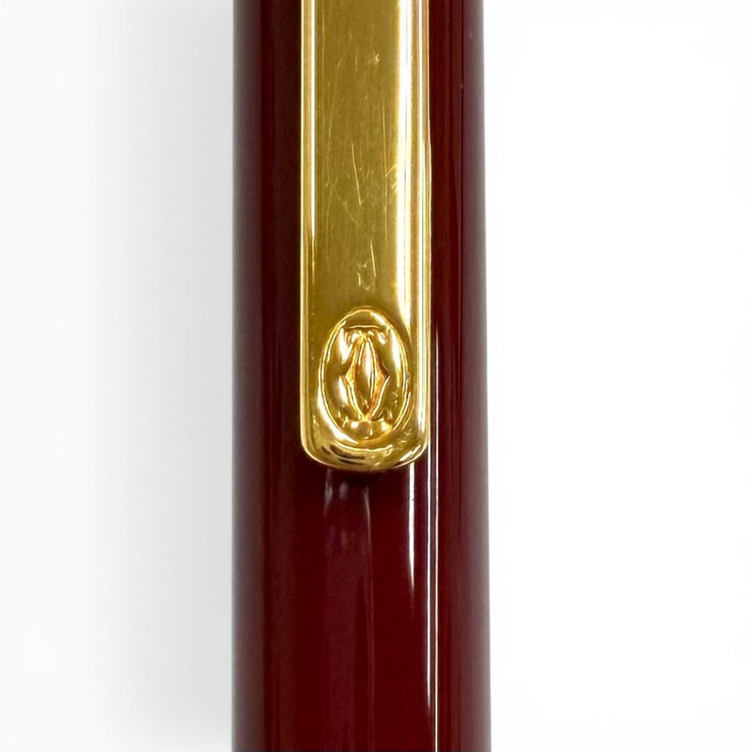 Great Cartier Ballpoint pen Must de Cartier Ballpoint Pen Twist type Bordeaux