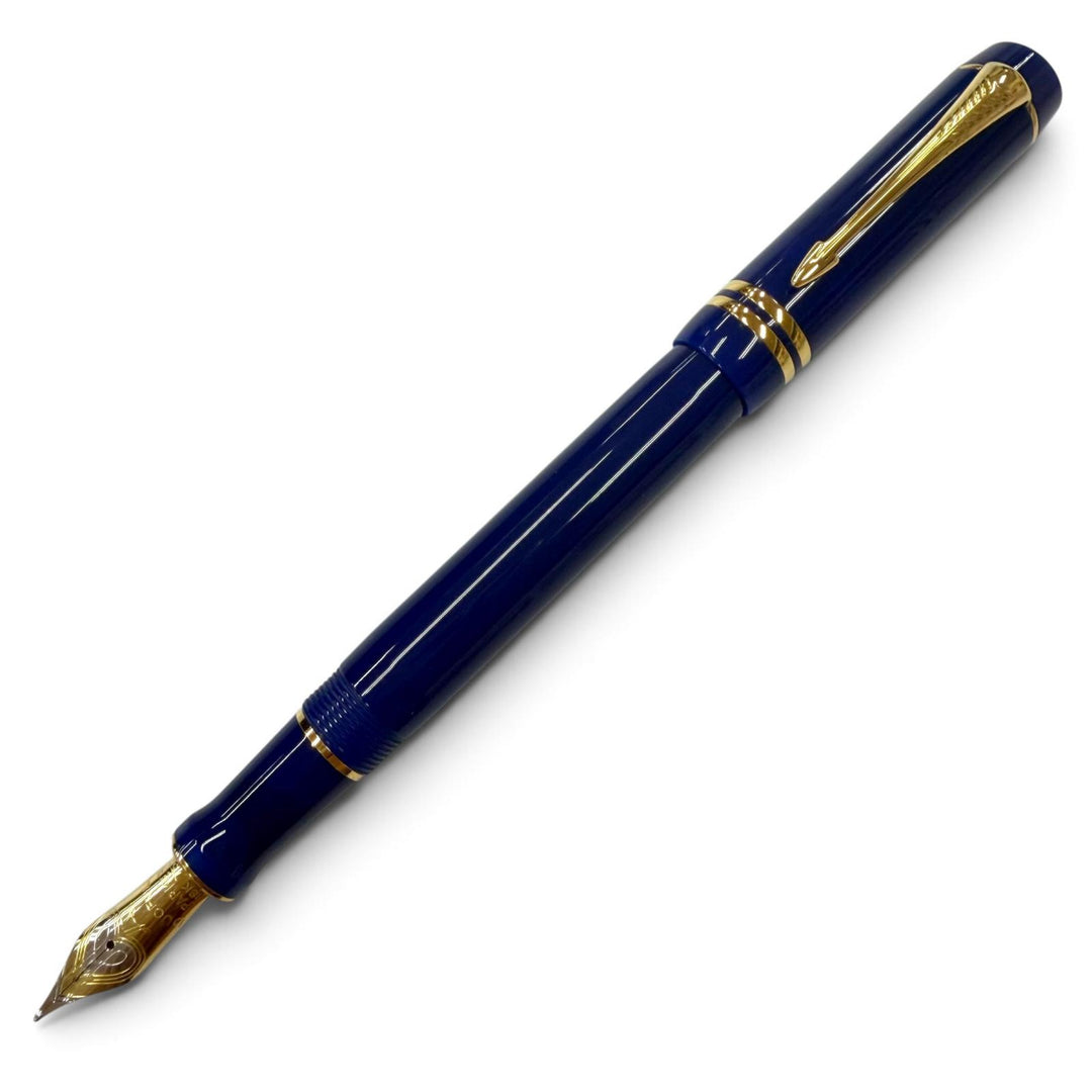 Excellent PARKER fountain pen Duofold Lapis Lazuli GT M Centennial blue 18K mens
