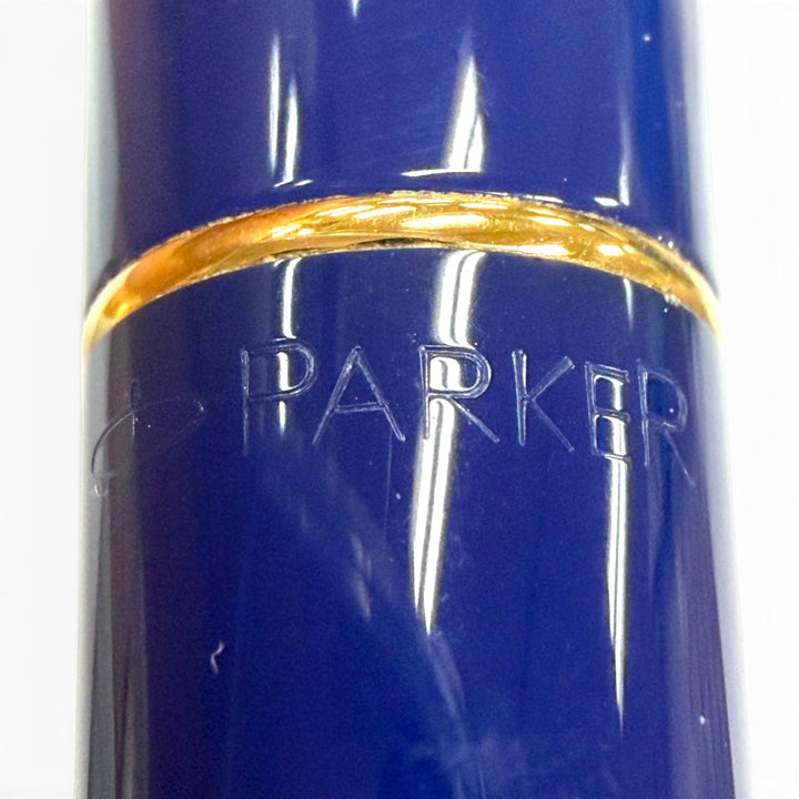 Excellent PARKER fountain pen Duofold Lapis Lazuli GT M Centennial blue 18K mens