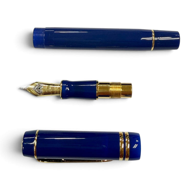 Excellent PARKER fountain pen Duofold Lapis Lazuli GT M Centennial blue 18K mens