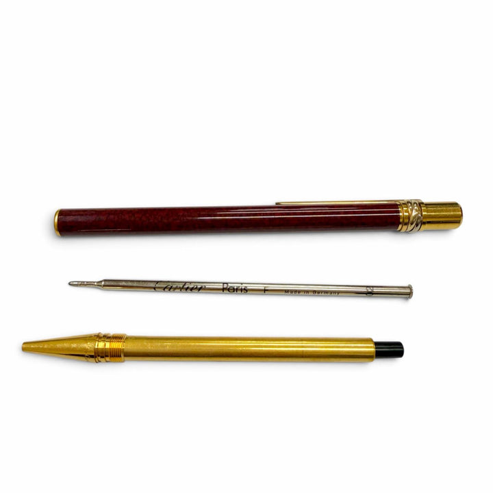 Very Good Cartier Ballpoint pen Must de Cartier Trinity Bordeaux mens