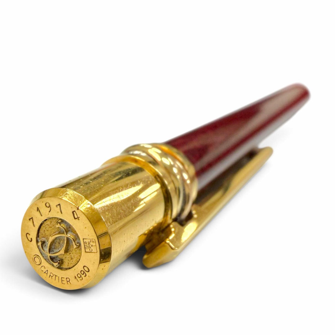 Very Good Cartier Ballpoint pen Must de Cartier Trinity Bordeaux mens