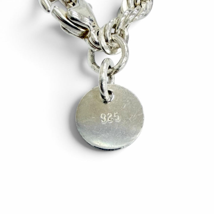 Excellent TIFFANY&Co. Twist Chain Bracelet, Slim Fit, Suitable Silver 925