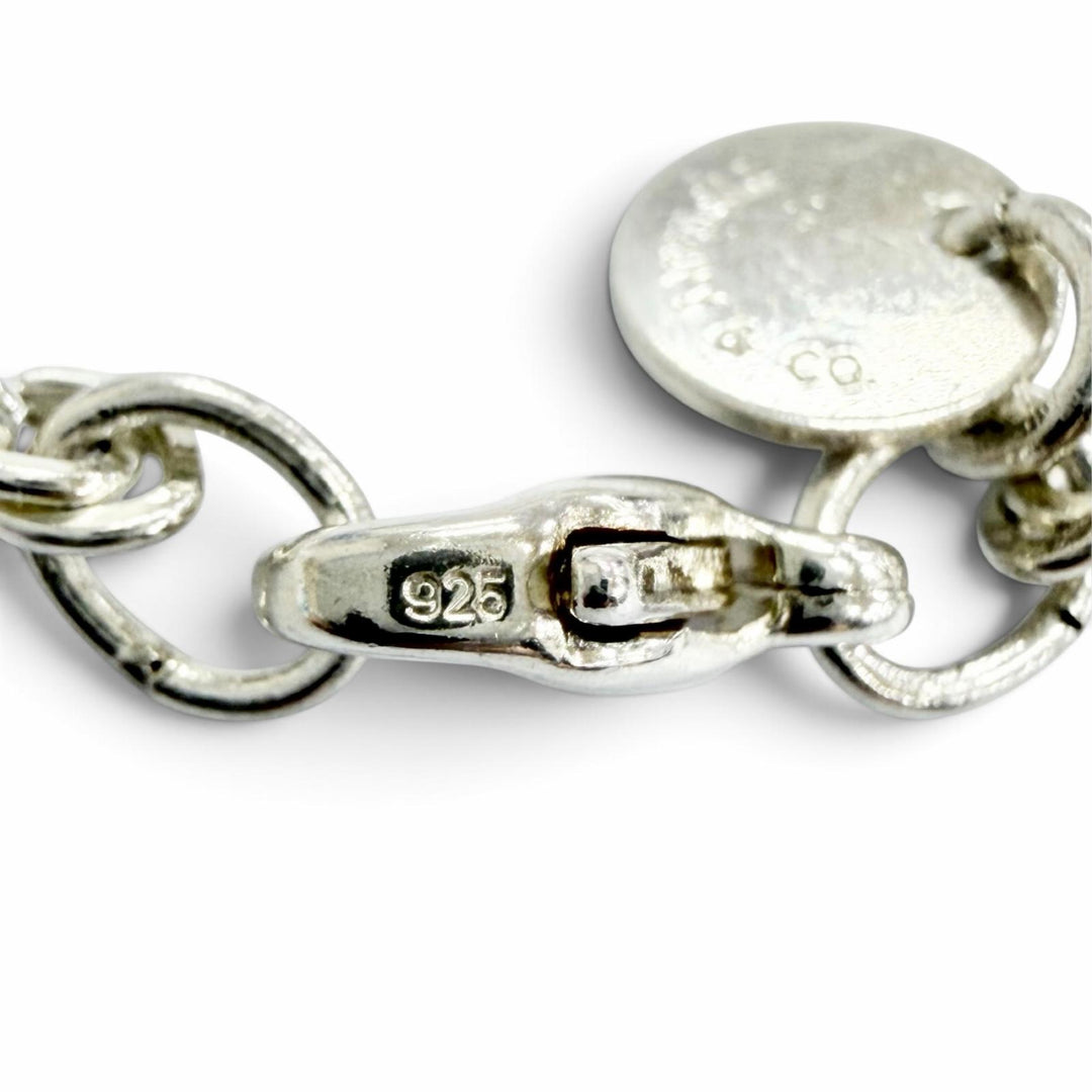 Excellent TIFFANY&Co. Twist Chain Bracelet, Slim Fit, Suitable Silver 925