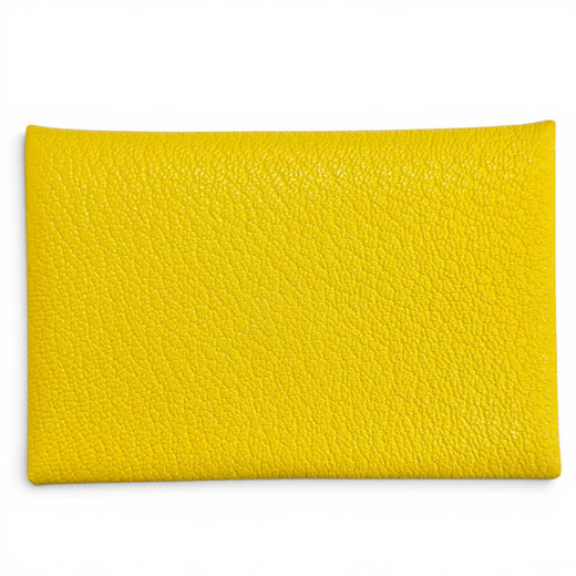 Excellent HERMES Card Case Calvi Verso Shoble misol Women