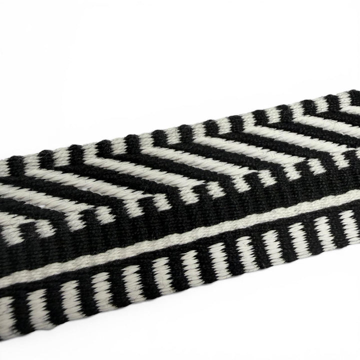Great HERMES Shoulder strap Bandouliere Sangle Caval 1"" black canvas Women
