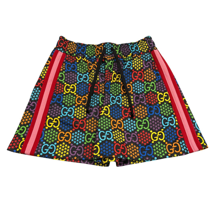 Excellent GUCCI Shorts GG Psychedelic Sidelines Multi polyester Women XS 609948