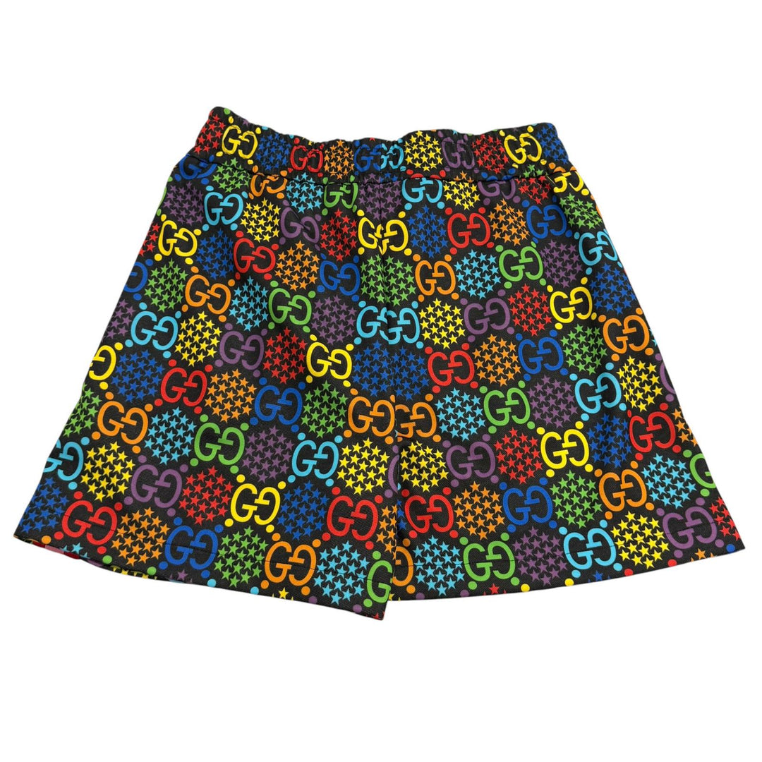 Excellent GUCCI Shorts GG Psychedelic Sidelines Multi polyester Women XS 609948