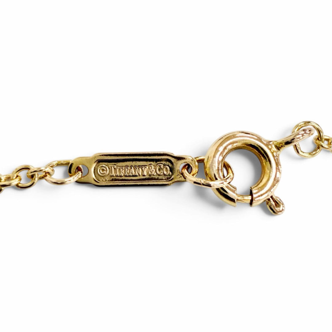 Excellent TIFFANY&Co. bracelet T TWO Double Chain Bracelet 750(YG) Yellow Gold