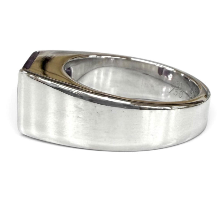 Great Cartier Ring ring Tank Amethyst White gold 750(WG) Women 51