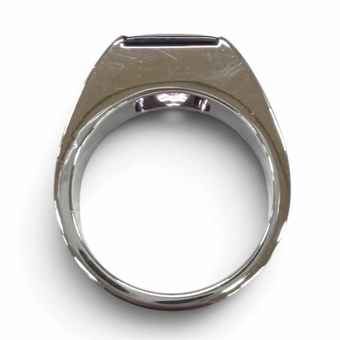 Great Cartier Ring ring Tank Amethyst White gold 750(WG) Women 51