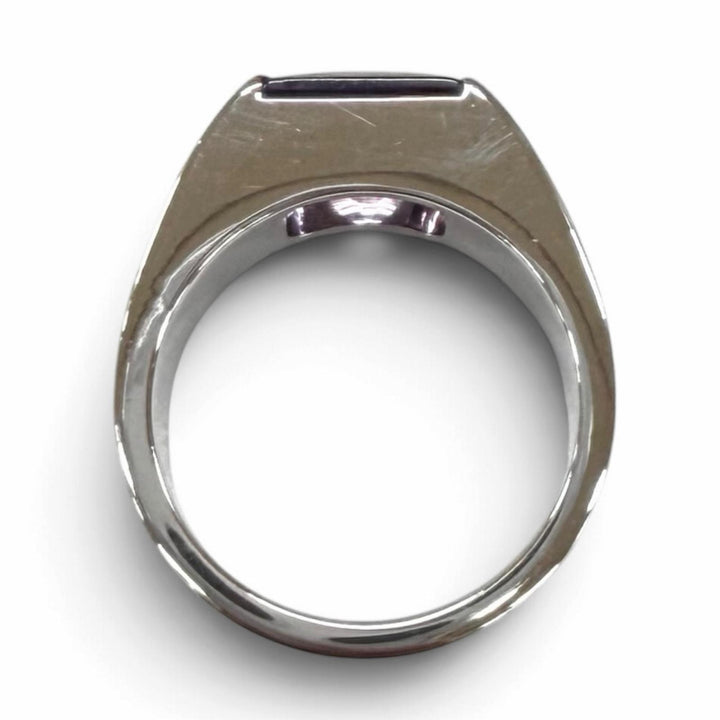 Great Cartier Ring ring Tank Amethyst White gold 750(WG) Women 51