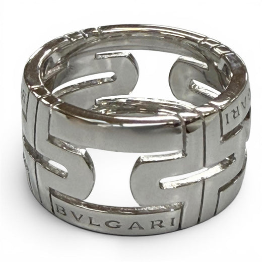 Excellent BVLGARI Ring ring Parentesi Silver 750 mens 55 AN853974