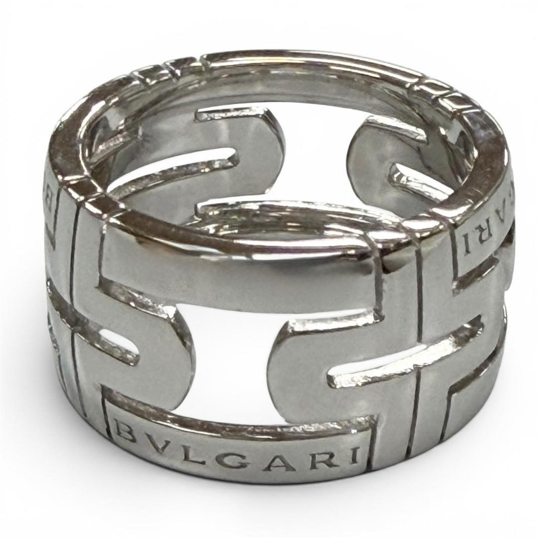 Excellent BVLGARI Ring ring Parentesi Silver 750 mens 55 AN853974