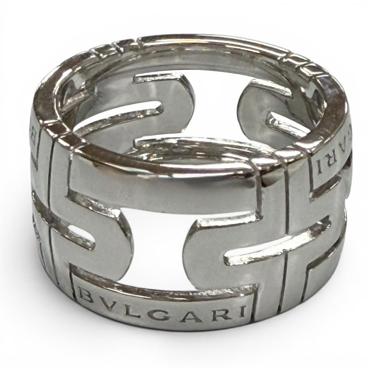 Excellent BVLGARI Ring ring Parentesi Silver 750 mens 55 AN853974