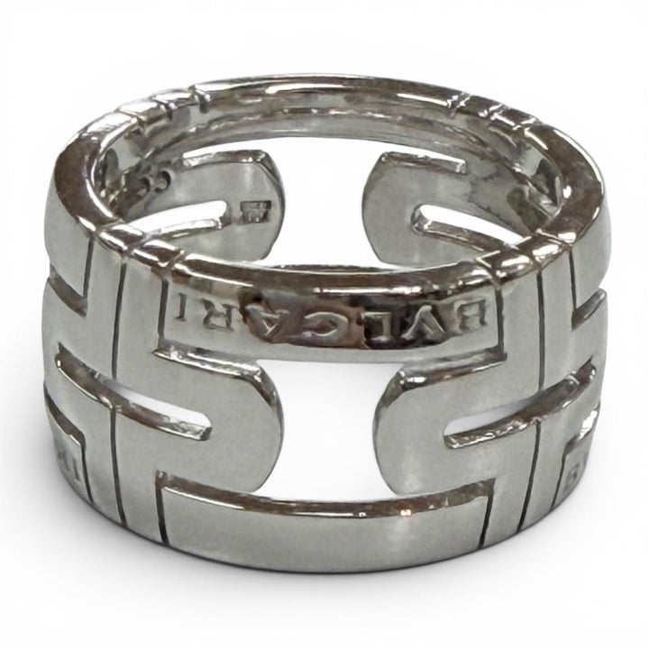 Excellent BVLGARI Ring ring Parentesi Silver 750 mens 55 AN853974