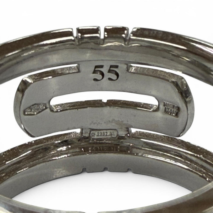 Excellent BVLGARI Ring ring Parentesi Silver 750 mens 55 AN853974