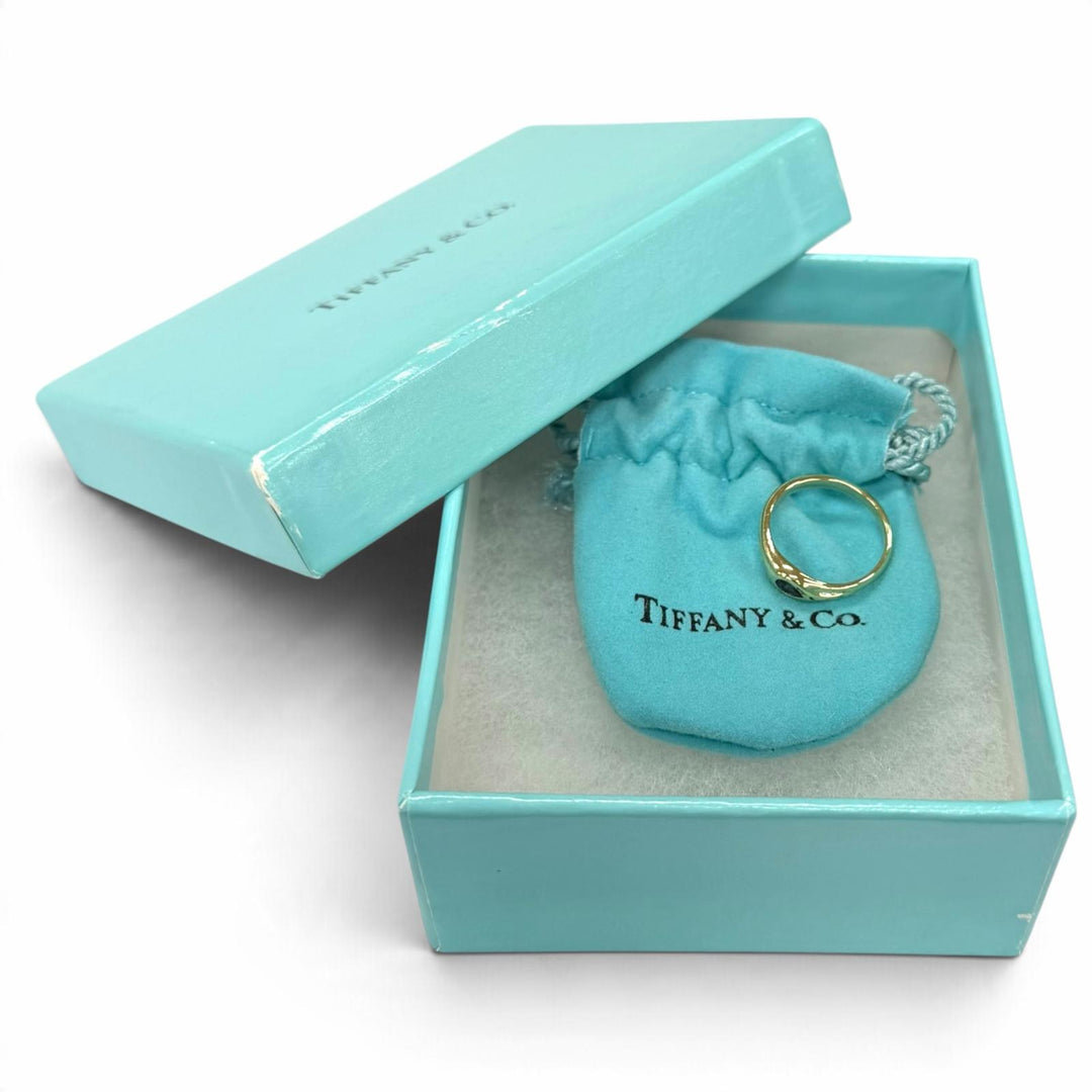 Excellent TIFFANY&Co. Ring ring Pear-shaped sapphire Yellow Gold 750(YG) Women