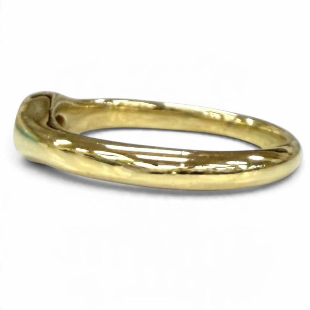 Excellent TIFFANY&Co. Ring ring Pear-shaped sapphire Yellow Gold 750(YG) Women