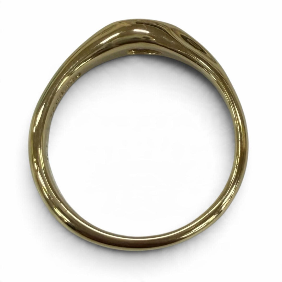 Excellent TIFFANY&Co. Ring ring Pear-shaped sapphire Yellow Gold 750(YG) Women