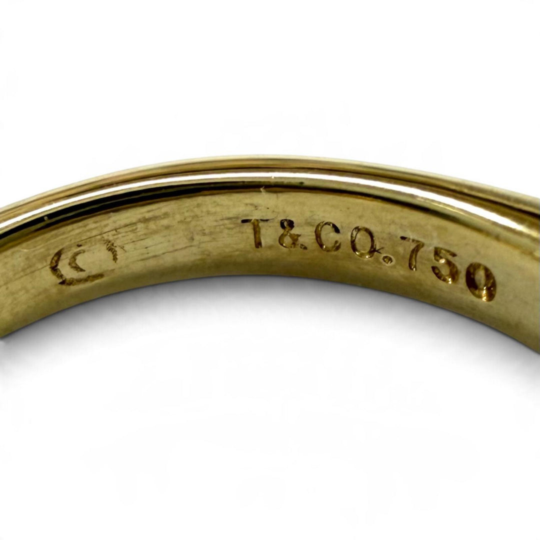 Excellent TIFFANY&Co. Ring ring Pear-shaped sapphire Yellow Gold 750(YG) Women