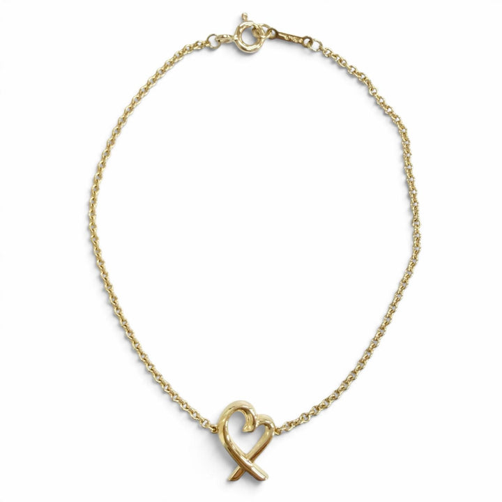 Great TIFFANY&Co. Loving Heart Bracelet 750(YG) Purchased in May 2025 Gold