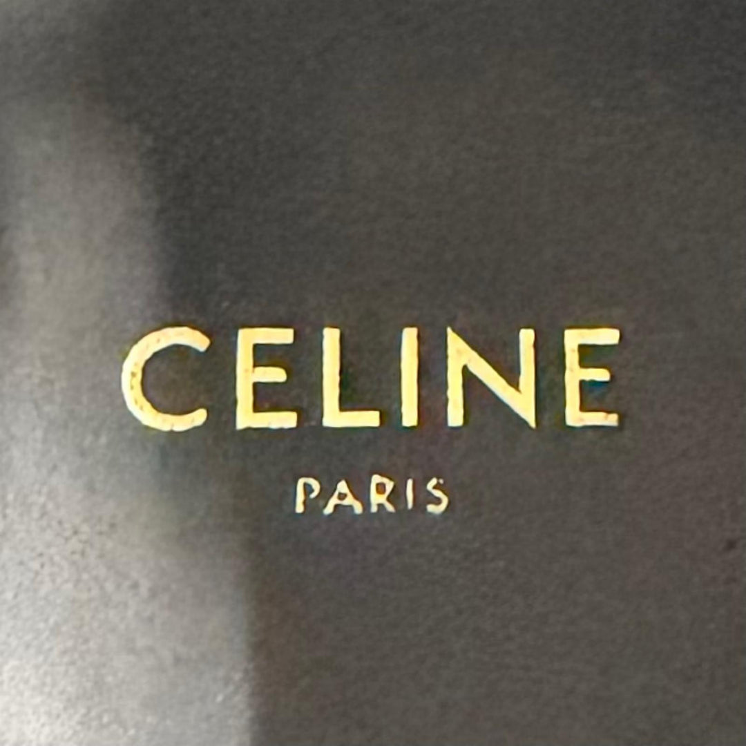 Excellent CELINE Side-gore suede leather Chelsea boots khaki Suede leather 38