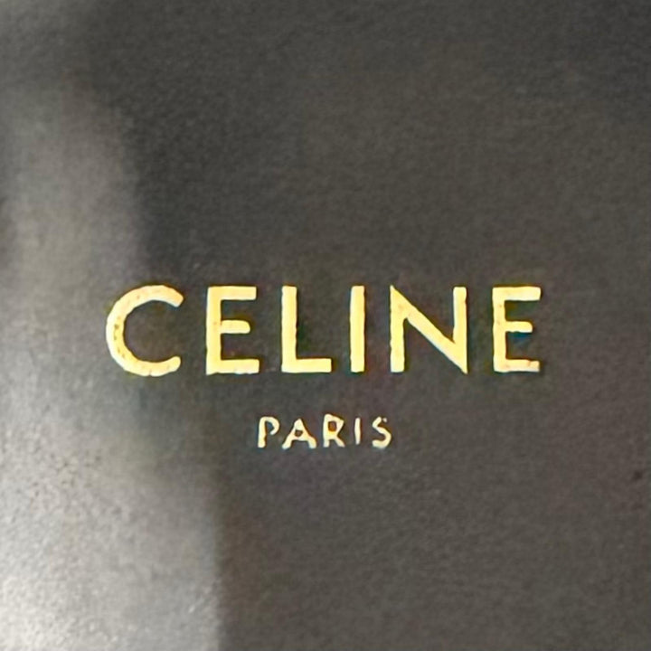 Excellent CELINE Side-gore suede leather Chelsea boots khaki Suede leather 38