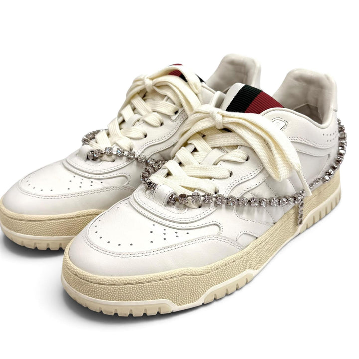 Great GUCCI sneakers Reweb white leather Women 37 795453
