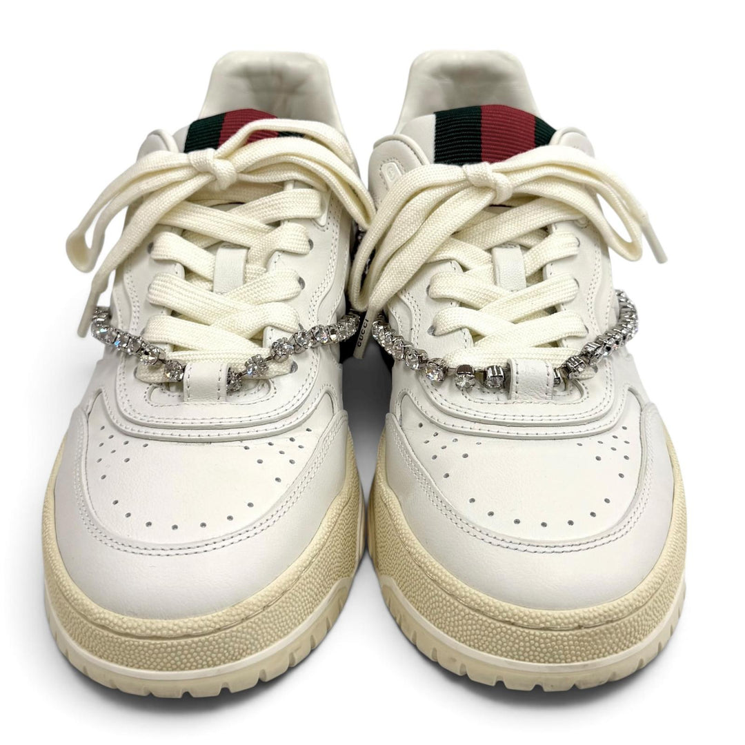 Great GUCCI sneakers Reweb white leather Women 37 795453