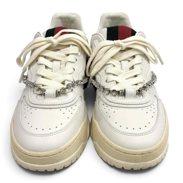 Great GUCCI sneakers Reweb white leather Women 37 795453