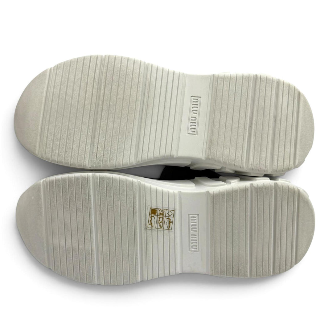 Great GUCCI sneakers Reweb white leather Women 37 795453