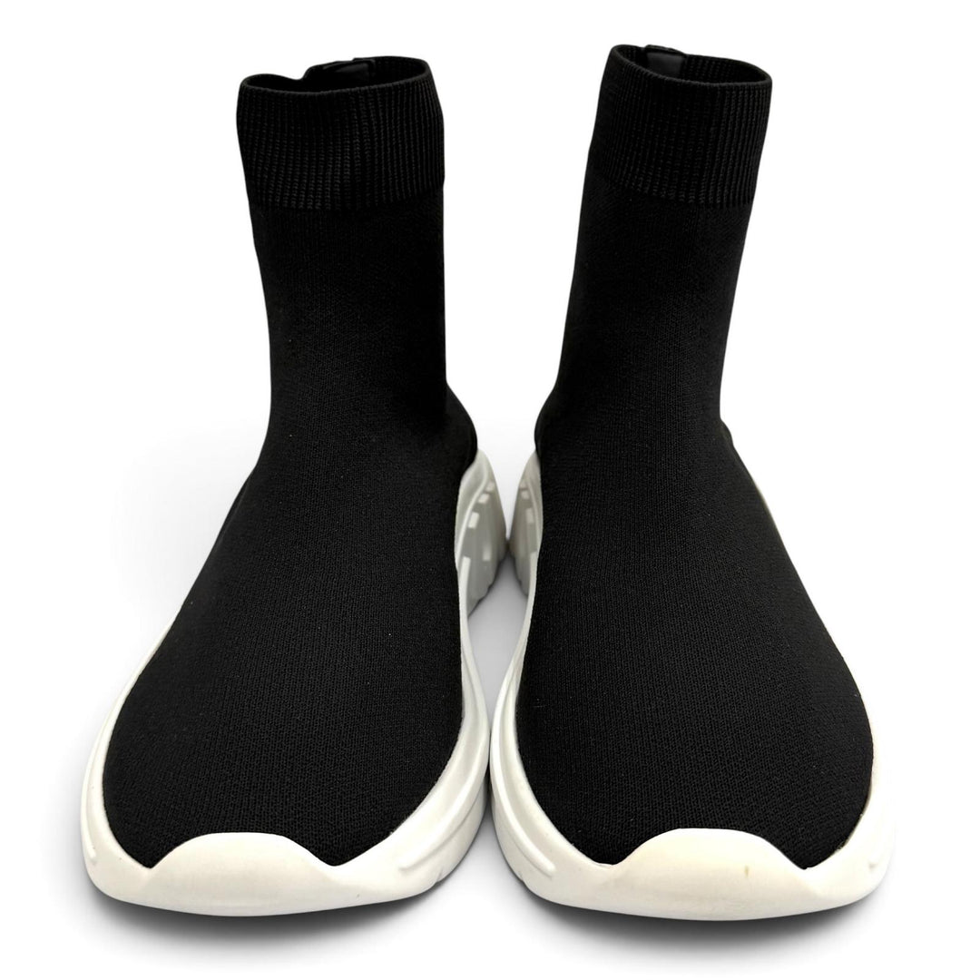 Great MIUMIU sneakers Logo embroidered knit socks, high-top style. 37 5T664C