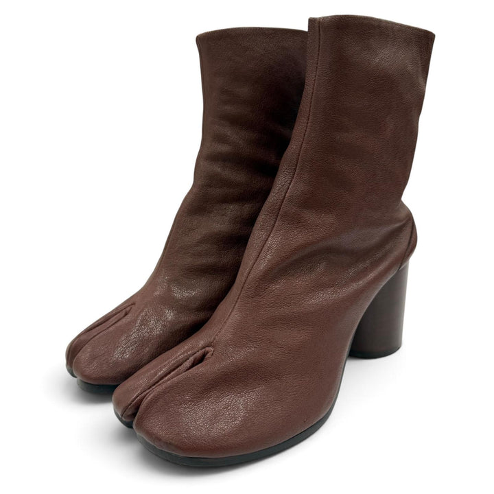 Great Maison Margiela 22 short boots TABI Brown leather Women 36 S58WU0260